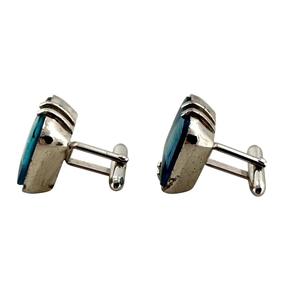 Swank Arc de Triomphe Cufflinks Bavarian Crystal Arts of the World Vintage